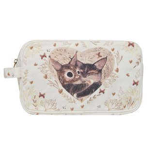 Косметичка на молнии, 23х14х10 см, BV Love Me: Котики, Одно сердце 2