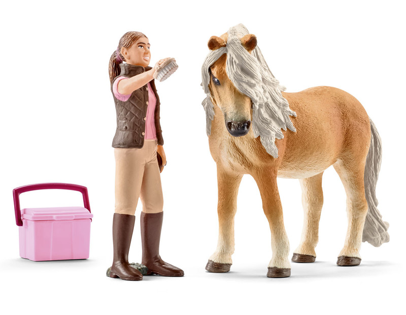 Schleich Набор фигурок Конюх и исландский пони 41431