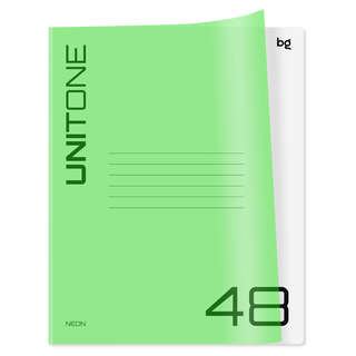 Тетрадь 48 листов, А5, клетка BG 'UniTone. Mix', пластиковая обложка в ассортименте. Цена за 1 шт. 4