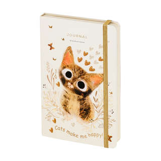Записная книжка А5, 100 листов, в линейку, на резинке, BV Lov...