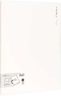 Папка с 30 вкладышами, А4, Deli Nusign, полипропилен, белый