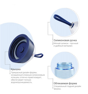 Бутылочка 'Healthy Duck' синяя 3