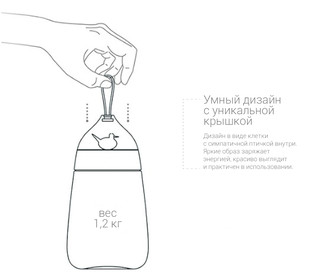 Бутылочка 'Healthy Duck' синяя 5