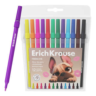 Фломастеры 12 цветов, ErichKrause Frenchie