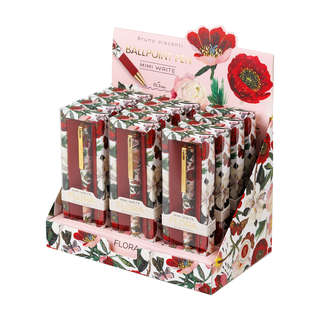 Ручка шариковая 0.5 мм, BV MimiWrite, Flora Пионы, в подарочной упаковке 5