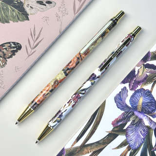 Ручка шариковая металлическая 0.7 мм, BV Felicita: Flora Ирисы, в подарочной упаковке 4