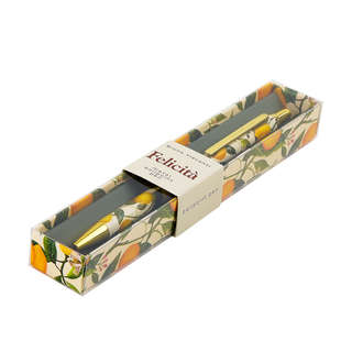 Ручка шариковая металлическая 0.7 мм, BV Felicita: Flora Лимо...