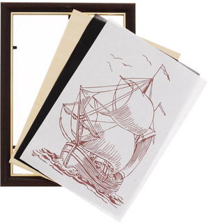 Ракета Доска для рисования и выжигания 'Парусник' 2