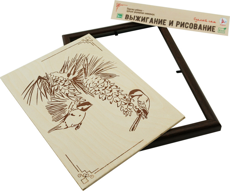 Ракета Доска для рисования и выжигания 'Птицы'