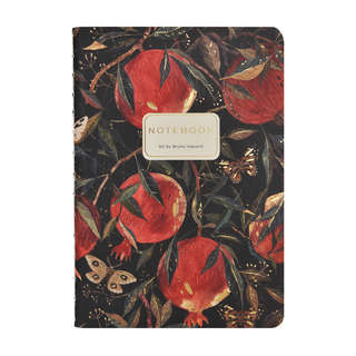 Тетрадь А6- (9х12 см) 32 листа в клетку, BV Flora: Гранат