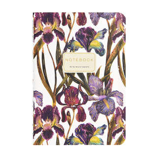Тетрадь А6- (9х12 см) 32 листа в клетку, BV Flora: Ирисы