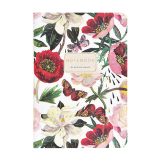 Тетрадь А6- (9х12 см) 32 листа в клетку, BV Flora: Пионы