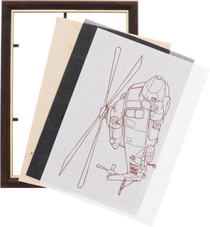 Ракета Доска для рисования и выжигания 'Вертолет' 2