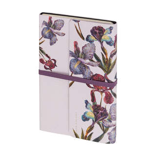Ежедневник недатированный А5, 192 страницы, BV Flora: Ирисы