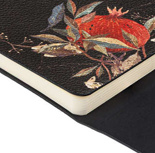 Ежедневник недатированный А5, 192 страницы, на резинке, BV Flora: Гранат 3