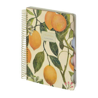 Тетрадь А5, 120 листов на спирали, с разделителями, BV Flora:...