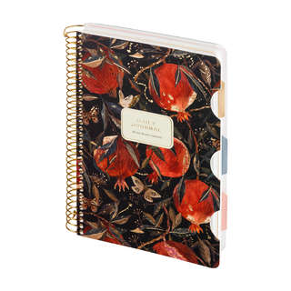 Тетрадь А5, 200 листов на спирали, с разделителями, BV Flora:...