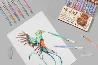 Набор из 12-ти акриловых ручек 1.0 мм, BV Love Me 6