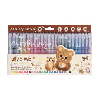 Набор из 24-х акриловых ручек 1.0 мм, BV Love Me