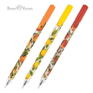 Ручка гелевая 0.38 мм, BV Uniwrite Flora Paradise, ассорти. Ц...
