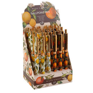 Ручка шариковая автоматическая 0.38 мм, BV ArtClick Flora Paradise Fruits, ассорти. Цена за 1 шт. 3