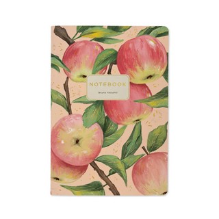 Тетрадь общая А5, 40 листов в клетку, BV Flora Paradise Яблоки