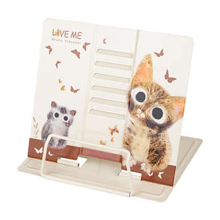 Подставка для книг металлическая BV Love me: Милый котик, с  ...