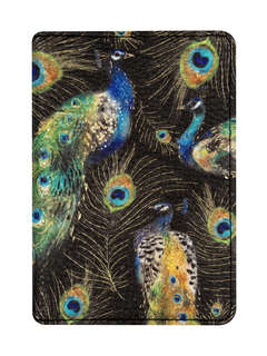 Обложка на паспорт женская 'Fauna Павлины'