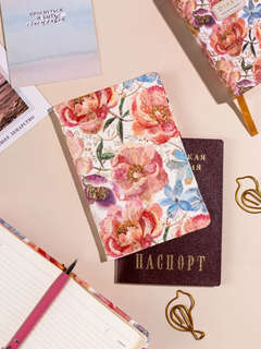 Обложка на паспорт женская 'Flora Цветочная феерия' 3