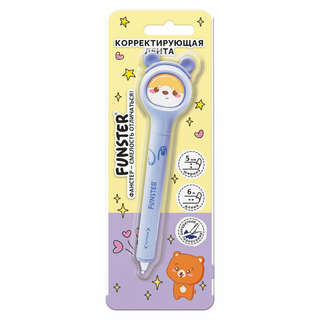 Корректирующая лента Funster 'Милые зверята', 5 мм x 6 м, ассорти. Цена за 1 шт 8