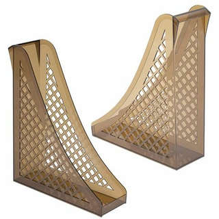 Лоток вертикальный для бумаг А4, сетчатый, дымчатый, Brauberg ECO артикул 239015 3