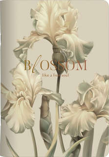 Тетрадь А5, 48 листов в клетку, Blossom Ирисы (светлый), Be S...