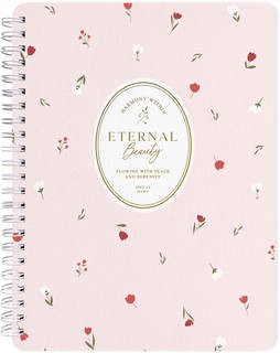 Тетрадь А5, 96 листов в клетку, на пружине, beSmart Posy розовый