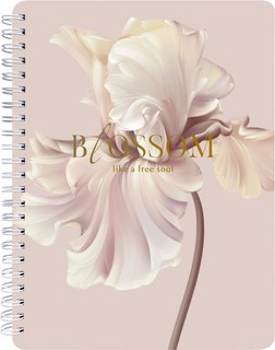 Тетрадь А5, 120 листов в клетку, на пружине, beSmart Blossom ...