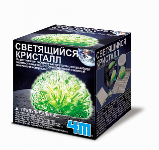 Набор для выращивания кристаллов 'Светящийся кристалл' 4М