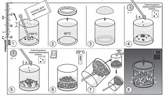 Набор для выращивания кристаллов 'Светящийся кристалл' 4М 4