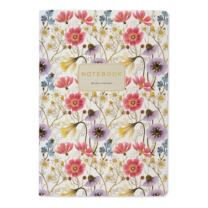 Тетрадь общая А5, 40 листов в клетку, BV Flora White Blossom
