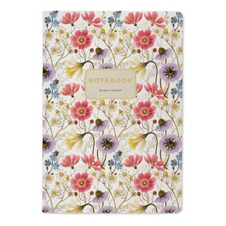 Тетрадь общая А5, 40 листов в клетку, BV Flora White Blossom