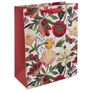Пакет бумажный упаковочный 26х32х13 см, BV Flora Пионы, 2-852/05