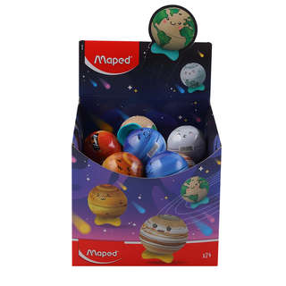 Точилка ручная, 1 отверстие, металл/пластик, Planet, Maped, ассорти. Цена за 1 шт. 2