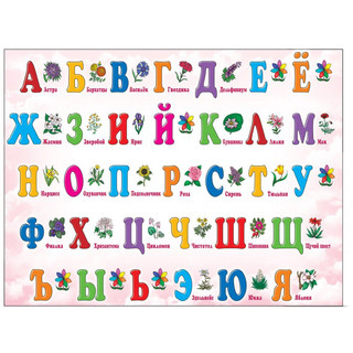 Обучающий магнитный плакат Азбука (для девочек) 1