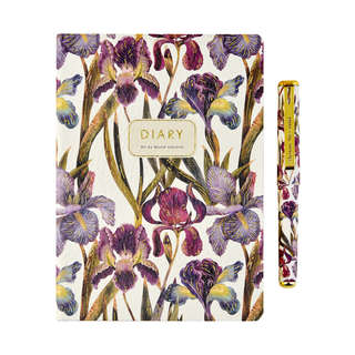 Подарочный набор BV 'Flora Ирисы': ежедневник А6+ и ручка 2