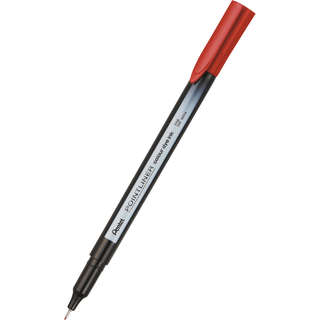 Линер Pentel Pointliner Colour 0.4 мм, чернила красные, S40-B