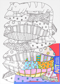 Основа для творчества 'Спящий котенок'