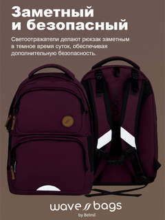 Рюкзак молодежный Belmil WAVE NORDIC 'Crimson' 5