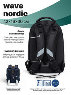 Рюкзак молодежный Belmil WAVE NORDIC Jet 6