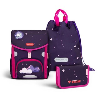 Ранец Belmil Clickbag 'Pixel Unicorn', с наполнением, набор 5...