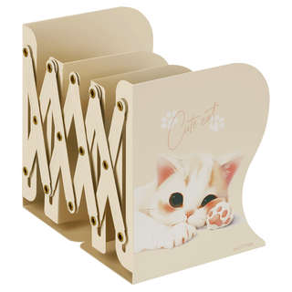 Подставка для книг MESHU 'Cute Cat', металлическая, 3 отделен...