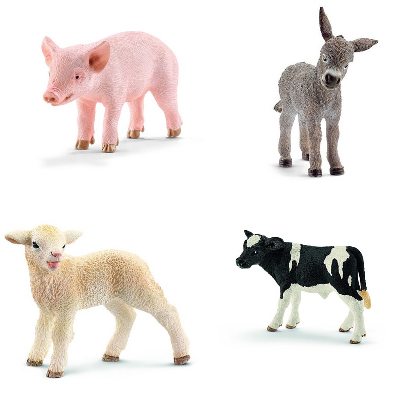 Schleich Игровой набор Животные фермы детеныши 13848