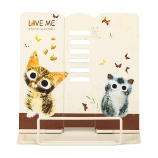 Подставка для книг металл, регулируемый наклон, BV Love Me Котики 2